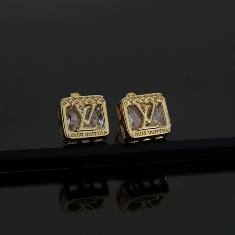 BÔNG TAI NỮ L V TWIG CRYSTAL STUD – THIẾT KẾ VALI MINI MONOGRAM ĐÍNH PHA LÊ, HIỆU ỨNG TRANG SỨC SÁNG SANG