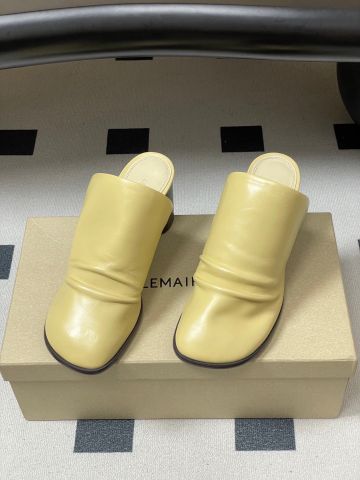 GIÀY SỤC NỮ LM GÓT 7CM PHOM MŨ VUÔNG BO MỀM DA CỪU MỀM RỦ