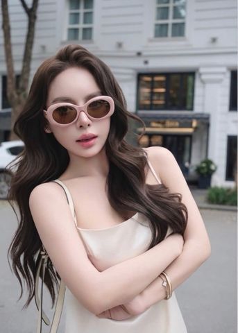 KÍNH MẮT NỮ CLN GỌNG OVAL RETRO DÁNG BABY DOLL SIÊU SANG