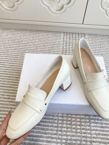 GIÀY CAO GÓT LOAFER NỮ DR – PHIÊN BẢN CD SIGNATURE, GÓT THÔ TÔN DÁNG