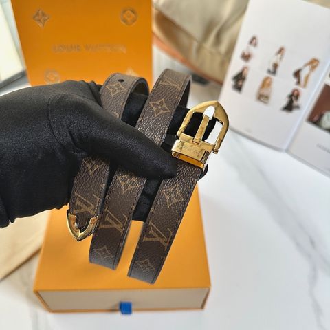 THẮT LƯNG NỮ LV* MONOGRAM BẢN NHỎ 2CM KHÓA VÀNG/BẠC TINH XẢO SIÊU TÔN DÁNG