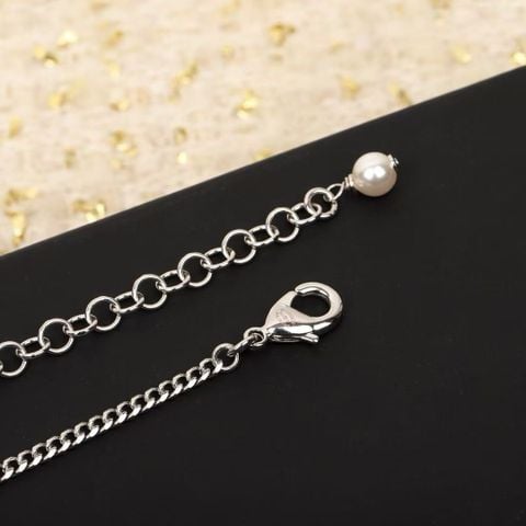 VÒNG CỔ NỮ C H PEARL LOVE CHAIN – DÂY DÀI LAYERING ĐEO 1–2 VÒNG, PHỐI PEARL & CHARM TRÁI TIM ĐÍNH ĐÁ