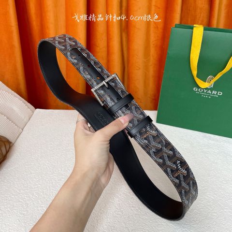 Thắt lưng nam GOYARD* Canvas Monogram & Da Bò Nhập Khẩu