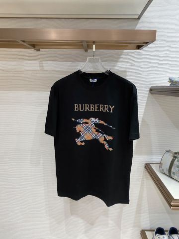 ÁO THUN NAM BBR LOGO DỆT NỔI + HÌNH HIỆP SĨ CHECK SIGNATURE, FORM LÊN VAI CỰC ĐẸP