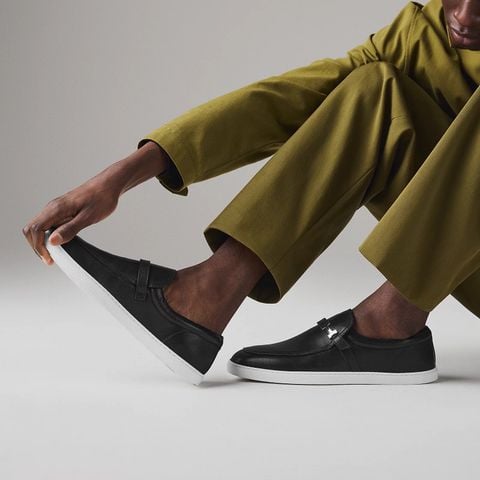 Slip on nam nữ Herme* KHÓA KIM LOẠI MẠ CROM SÀNH ĐIỆU