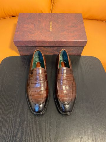 GIÀY NAM Stefan* Ricc* LOAFER VÂN DA CÁ SẤU OMBRÉ NÂU – ĐẲNG CẤP QUÝ ÔNG Ý