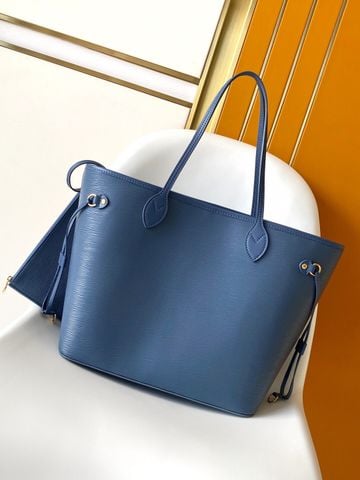 Túi xách nữ L*V  Neverfull MM Denim Blue
