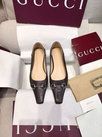 GIÀY BỆT NỮ GC* VITTORIA HORSEBIT MŨI THON DÀI DA NAPA BỀ MẶT VÂN RẮN ÁNH BÓNG TINH XẢO