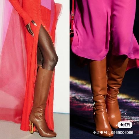 BOOT NỮ FD GÓT KIM LOẠI KIẾN TRÚC DÂY ĐAI FF SANG SẮC LẠNH