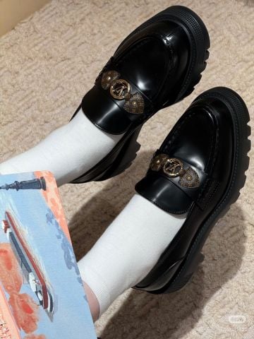 GIÀY LOAFER NỮ L V DA BÓNG SANG TRỌNG