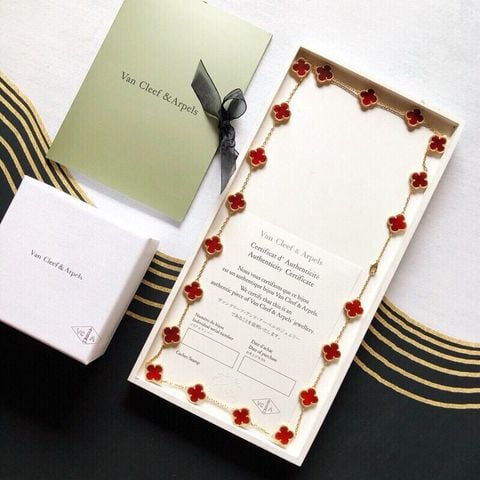 Vòng cổ nữ Van* Cleef*  Alhambra 20 cỏ bốn lá