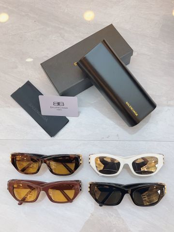 KÍNH MẮT NỮ BALENCIAG* BB0311SK DÁNG CAT-EYE CHỮ NHẬT LOGO BB KIM LOẠI BẢN LỚN