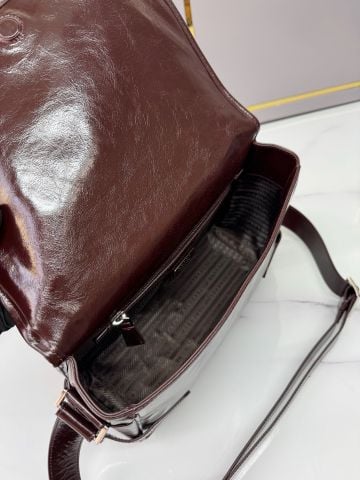TÚI ĐEO CHÉO NAM NỮ PRD DA OIL-WAX BÓNG MỜ