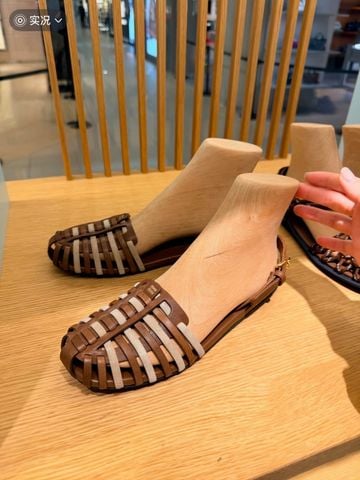 SANDAL NỮ MM ĐAN DA KIỂU ROMAN DÁNG SLINGBACK THANH LỊCH PHONG VỊ NGHỈ DƯỠNG