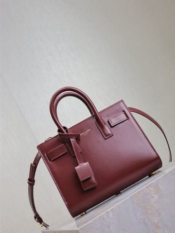 Túi xách nữ YSL*  Sac de Jour – sắc đỏ Burgundy