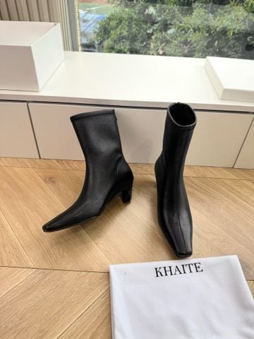 BOOTS NỮ CỔ LỬNG PHOM WESTERN MŨI NHỌN DA CỪU