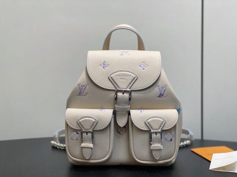 BALO NỮ L V BACKUP DREAM – MONOGRAM EMPREINTE TRÊN DA BÒ HẠT, DÂY ĐEO PHỐI XÍCH