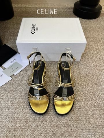 SANDAL NỮ TRIOMPHE CAGE DA CỪU METALLIC PHỐI ÁNH KIM