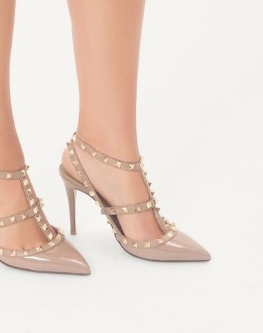 SANDAL CAO GÓT NỮ VLTN ROCKSTUD ĐINH TÁN BIỂU TƯỢNG