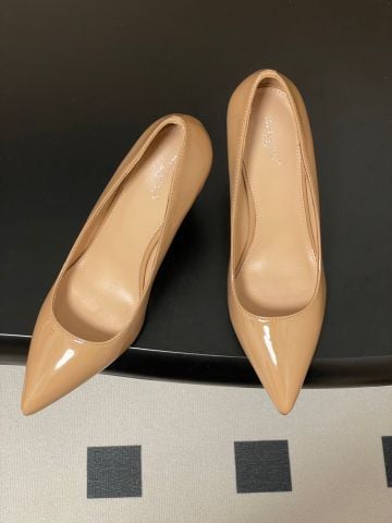 GIÀY NỮ PUMP L*V  GALA PATENT NUDE – GÓT 8.5CM