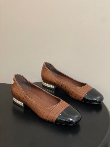 GIÀY BÚP BÊ NỮ CN CAP TOE DẬP VÂN GÓT NGỌC TRAI