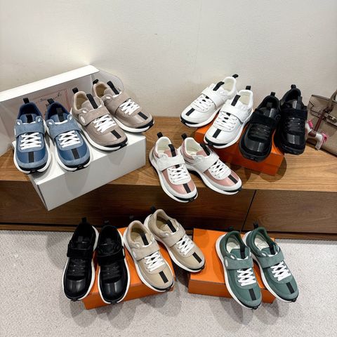 GIÀY THỂ THAO NAM/NỮ Herme*s DAD SNEAKER PHỐI DA LỲ & DA LỘN