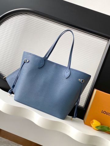 Túi xách nữ L*V  Neverfull MM Denim Blue