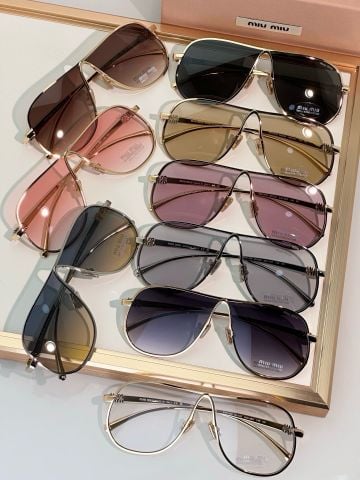 KÍNH MẮT NỮ MM FORM AVIATOR OVERSIZE GỌNG KIM LOẠI MẢNH TRÒNG GRADIENT SANG ĐỘC