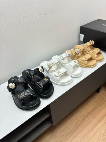 DÉP SANDAL C H NỮ DÁNG DAD SANDAL CHẦN Ô TRÁM – QUAI DÁN CC ĐÍNH ĐÁ, ĐỦ MÀU RẤT XINH