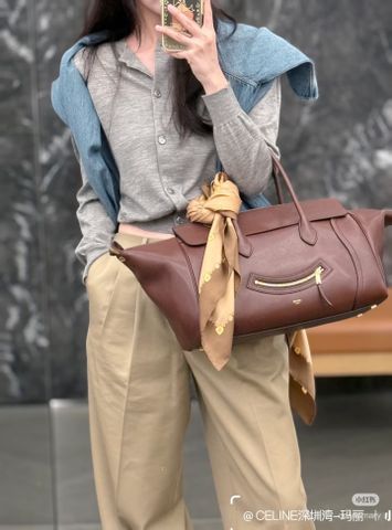 TÚI XÁCH NỮ CE NEW LUGGAGE SMILE BAG PHOM EAST-WEST BIỂU TƯỢNG