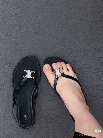 SANDAL KẸP NỮ CLN DÒNG TRIOMPHE KIM LOẠI DÁNG TỐI GIẢN