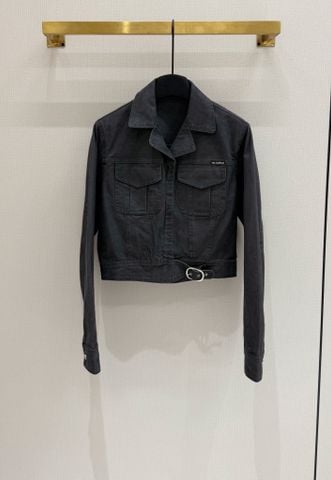 BỘ NỮ AN ANDELM – DENIM XÁM ĐEN WASH VINTAGE, CROPPED JACKET + SKORT | EARLY FALL 2025*