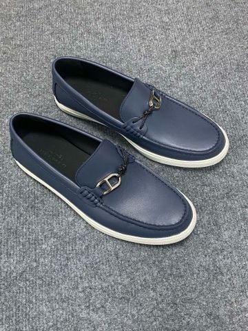 Giày slip on nam Herme** da bò lỳ