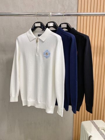 ÁO LEN POLO NAM SR KHÓA KÉO BIỂU TƯỢNG BÁT GIÁC