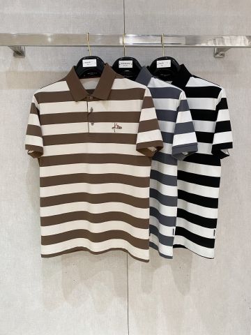 ÁO POLO NAM KT SỌC NGANG DỆT PIQUÉ THOÁNG KHÍ LOGO THÊU TINH XẢO