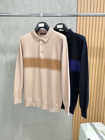 ÁO LEN POLO NAM LP DỆT LEN MỊN – DẢI NGANG NGỰC TINH GỌN – FORM THOẢI MÁI