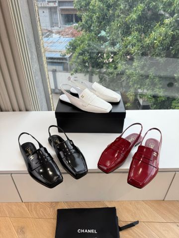 GIÀY NỮ C N SLINGBACK LOAFER MŨI VUÔNG DA BÊ BÓNG – PHOM DÁNG SẮC NÉT, SANG TRỌNG ĐẦY CUỐN HÚT