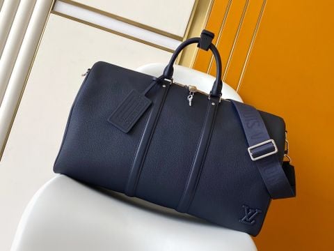 Túi xách du lịch nam L*V  Keepall Bandoulière 50 – Monogram Shadow Olive