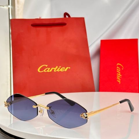 KÍNH MẮT NỮ CARTIE* DÒNG PANTHÈRE GỌNG KHOAN VIỀN DÁNG LỤC GIÁC CHI TIẾT ĐẦU BÁO 3D CỰC SANG
