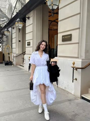 GIÀY SNEAKER NỮ L V SNEAKERINA MẪU MỚI DA CỪU ĐAN THỦ CÔNG PHOM RETRO THỜI THƯỢNG