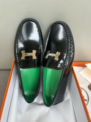 Giày moccasin nam Herme*  DA BÓNG đỉnh cao phong cách