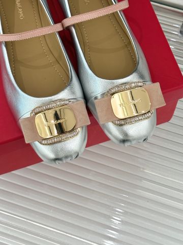 GIÀY BÚP BÊ NỮ FRG KHÓA BƯỚM ĐÍNH ĐÁ MŨI VUÔNG THANH LỊCH