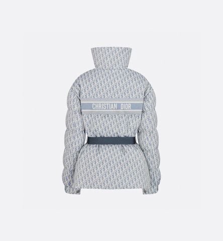 ÁO KHOÁC PHAO NỮ DIO* MONOGRAM ĐAI THẮT EO – ẤM NHẸ, TÔN DÁNG