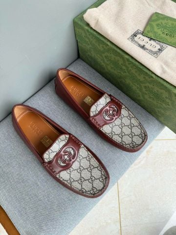 Giày moccasin nam GUCC* CANVAS DRIVER –