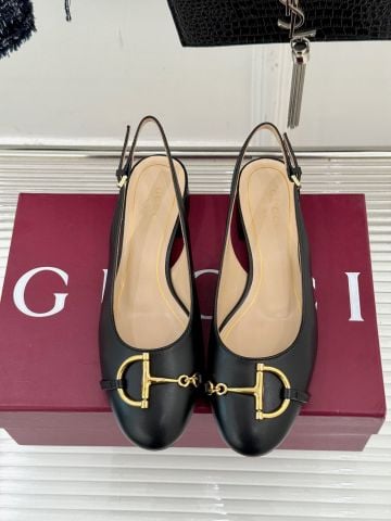 GIÀY SANDAL GC DÁNG SLINGBACK HORSEBIT BIỂU TƯỢNG THANH LỊCH DA LỲ