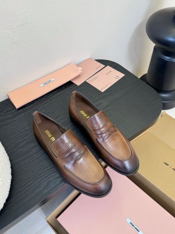 GIÀY NỮ mi.u mi.u* LOAFER BROGUE TINH TẾ