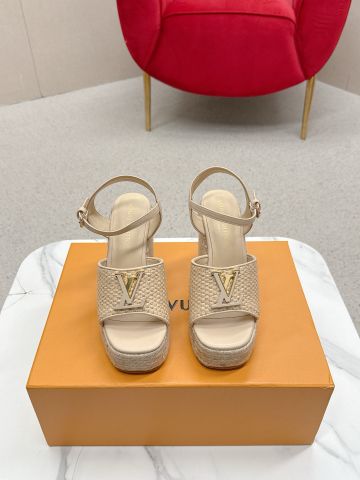 SANDAL NỮ L*V ĐẾ XUỒNG WEDGE MÂY 12 CM – TĂNG CHIỀU CAO, TÔN DÁNG SANG TRỌNG