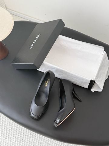 GIÀY CAO GÓT NỮ C N DÁNG MARY JANE MŨI CAP-TOE PHỐI MÀU THANH LỊCH