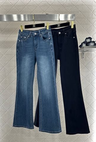 QUẦN JEANS NỮ MM DÁNG CẠP CAO MICRO FLARE TÔN DÁNG CHÂN DÀI