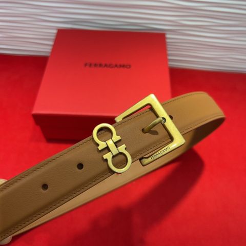 THẮT LƯNG NỮ FERR GANCINI VÀNG – BẢN 3CM, DA LỲ/DA LỘN*